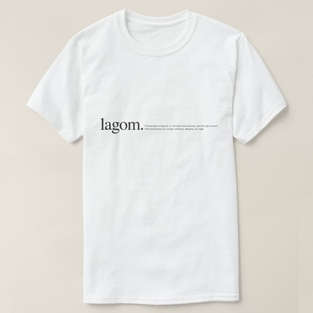 Camiseta LagomWiki T-Shirt (Frente do Design)
