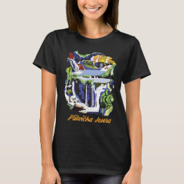 Camiseta Lagos de Plitvice Croácia Cachoeira Verde Viagem
