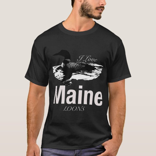 Camiseta Lagos E Leões De Lixo Do Maine (Frente)
