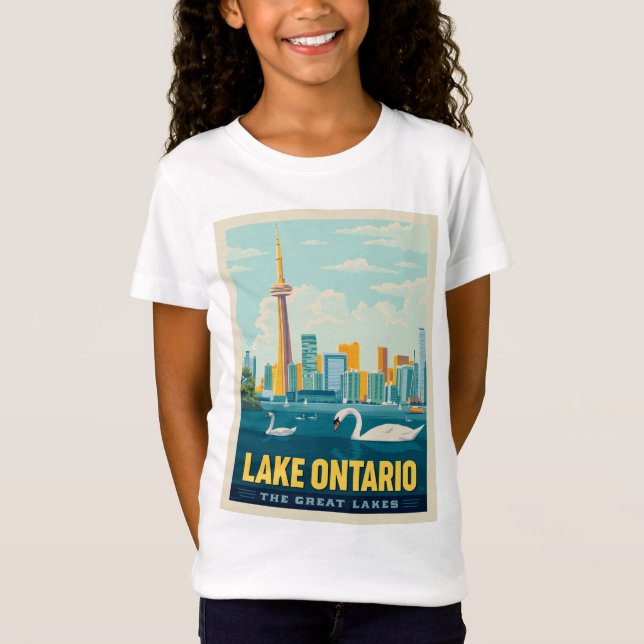 Camiseta Lagos excelente | Lago Ontario (Frente)