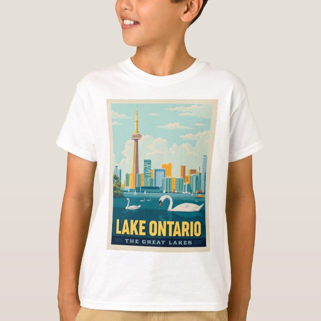 Camiseta Lagos excelente | Lago Ontario (Frente)