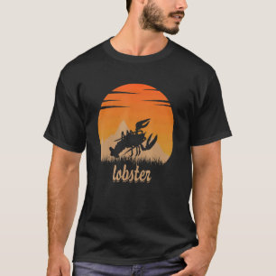Camiseta Lagosta Animal Quente Na Montanha Da Natureza