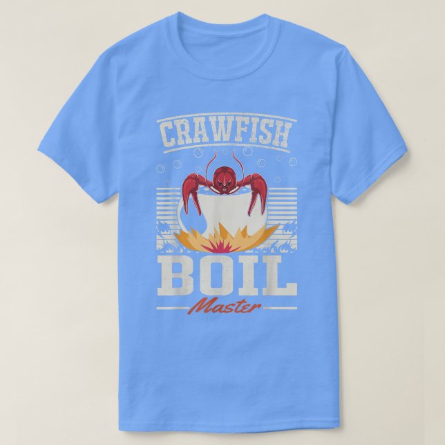 Camiseta Lagosta Boil Master Crayfish Eater (Frente do Design)