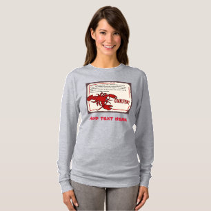 Camiseta Lagosta cômica, Crayfish, lagosta, troco, adiciona
