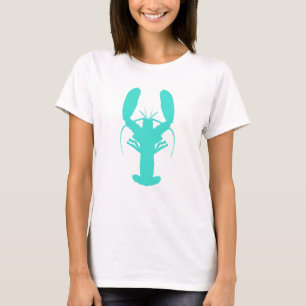 Camiseta Lagosta Costeira Turquesa