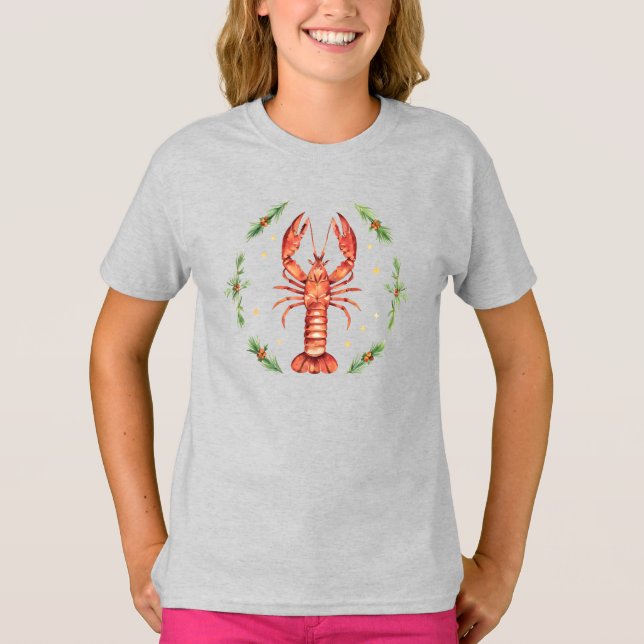 Camiseta Lagosta de Natal à Beira-Mar (Frente)