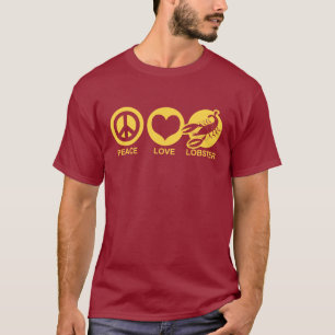 Camiseta Lagosta do amor da paz