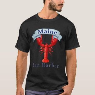 Camiseta Lagosta do porto Bar do Estado do Maine