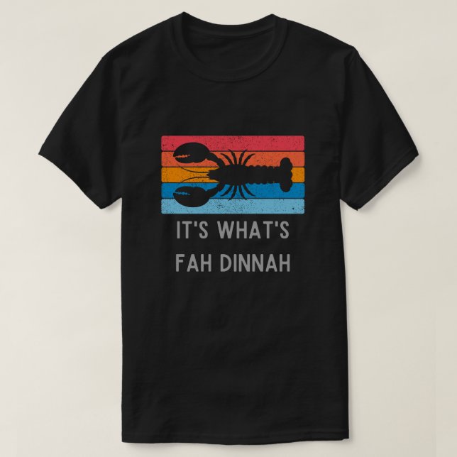 Camiseta Lagosta É o que é a Fah Dinnah Funny (Frente do Design)