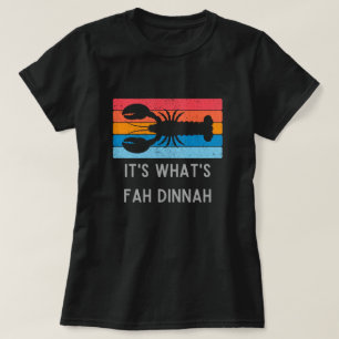 Camiseta Lagosta É o que é Fah Dinnah Funny Women's
