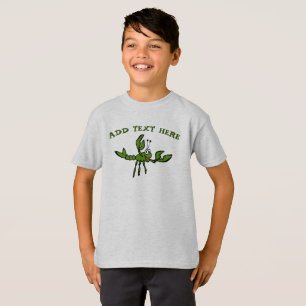 Camiseta Lagosta em Verde, adicionar texto