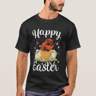 Camiseta Lagosta Feliz Caça ao Ovo de Páscoa Orelha de Coel