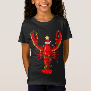 Camiseta Lagosta Iluminação Árvore Xmas Correspondente a Cr