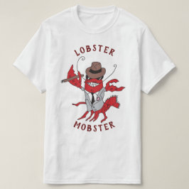 Camiseta Lagosta Mafioso 🦞 Desenho Animado Divertido Gângs