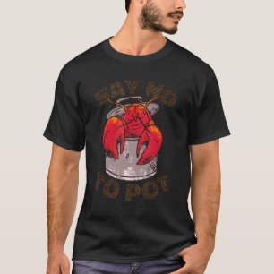 Camiseta Lagosta N.O Ao Pote De Lagosta Vermelha Lagosta Ma