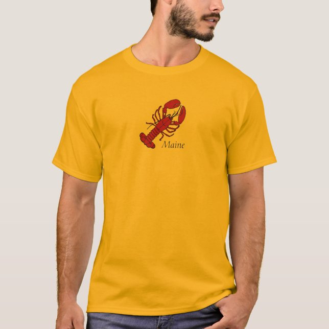 Camiseta Lagosta vermelha de Maine (Frente)
