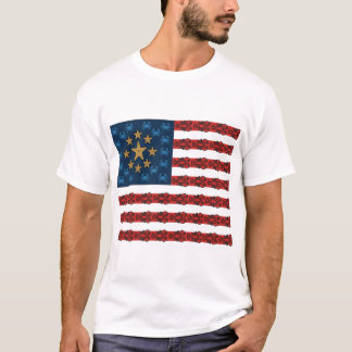 Camiseta Lagostas da Bandeira Americana
