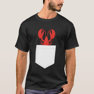 Camiseta Lagostas de bolso de marisco lagosta