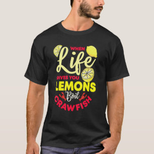 Camiseta Lagostas-do-mar-limão-fermento-do-mar