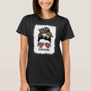 Camiseta Lagostas Junkie Leopard Messy Bun Crawfish Boil C