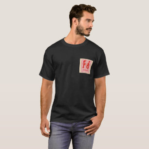 Camiseta Lagostas Pop Bold Crustáceos em Listras de Bala