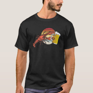 Camiseta Lagostas Vintage Bebidas Comidas Vacinando Ilustra