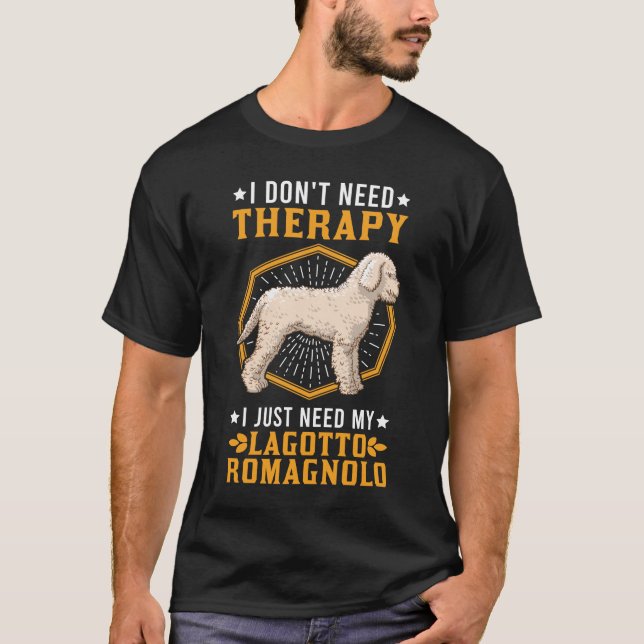 Camiseta Lagotto Romagnolo Therapy Lagotti Truffle Search (Frente)