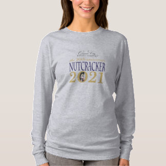 Camiseta lágrima de manga longa feminina