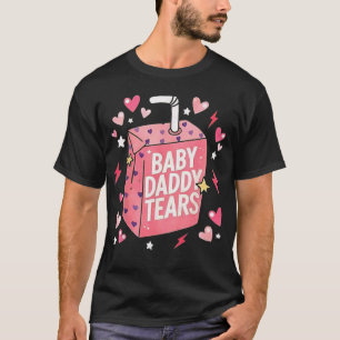 Camiseta Lágrimas do Papai de Bebê Frase Engraçada Caixa de