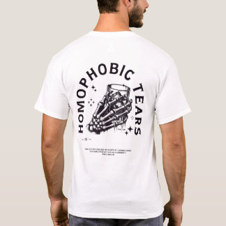 Camiseta Lágrimas homofóbicas Inglês antigo, LGBTQ e gay