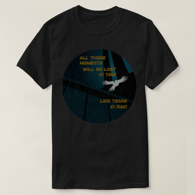 Camiseta lágrimas na chuva 1 (Frente do Design)