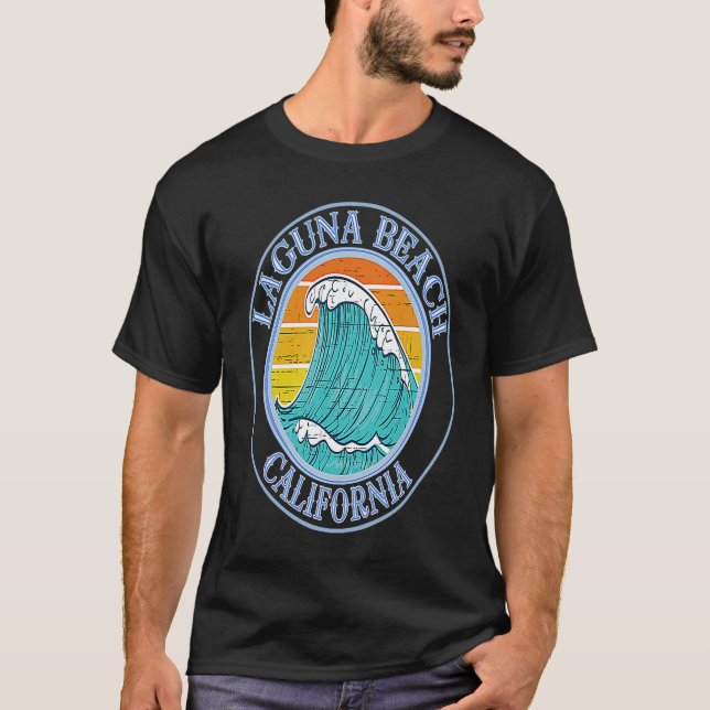 Camiseta Laguna Beach California Waves (Frente)