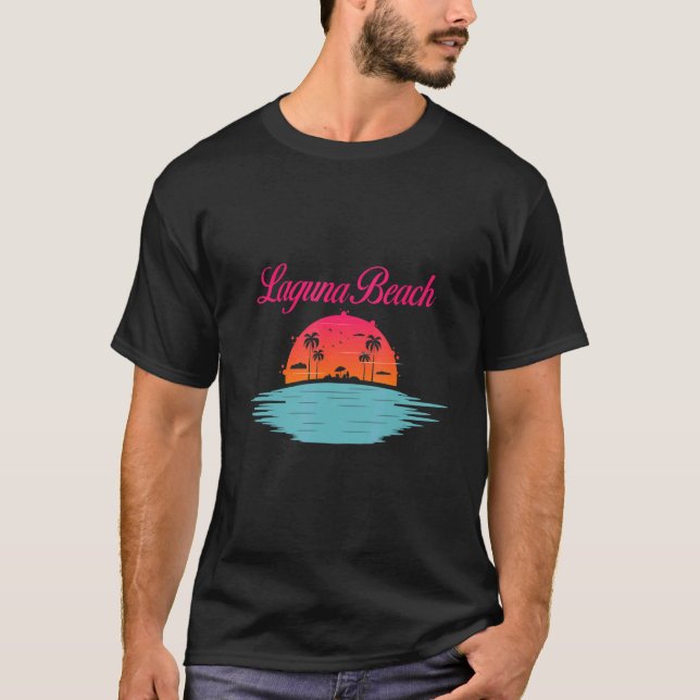 Camiseta Laguna Beach Orange County California Summer Vacat (Frente)