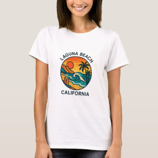 Camiseta Laguna Beach Sunset Vibes - California Coastline