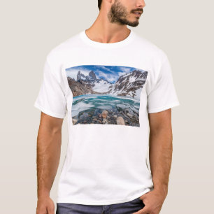 Camiseta Laguna De Los Tres e montagem Fitzroy