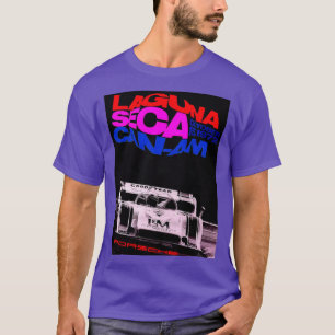 Camiseta LAGUNA SECA CANAM Vintage 1972 Grande Prêmio Auto 