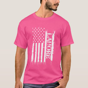Camiseta Lahore Estados Unidos se afundou com bandeira dos