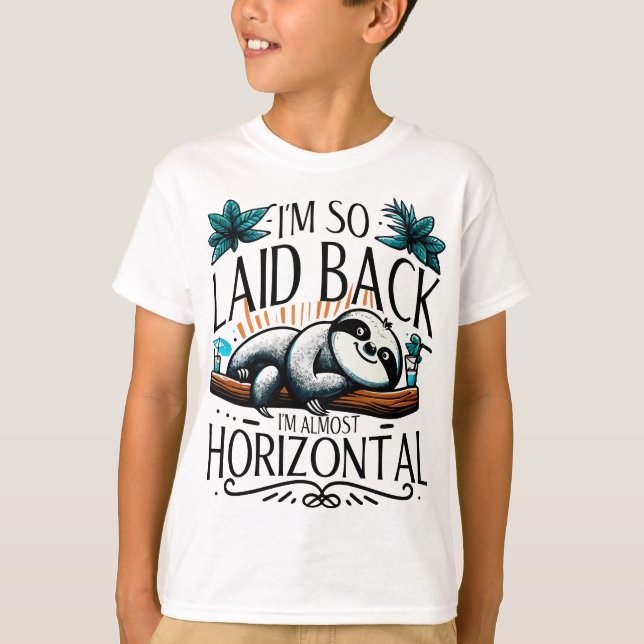 Camiseta Laid-Back Sloth - Modo de refrigeração ativado (Frente)