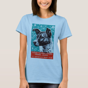 Camiseta Laika 1957 o cão do espaço