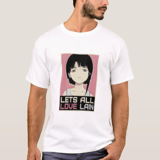 CAMISETA LAIN IWAKURA - LETS ALL LOVE LAIN