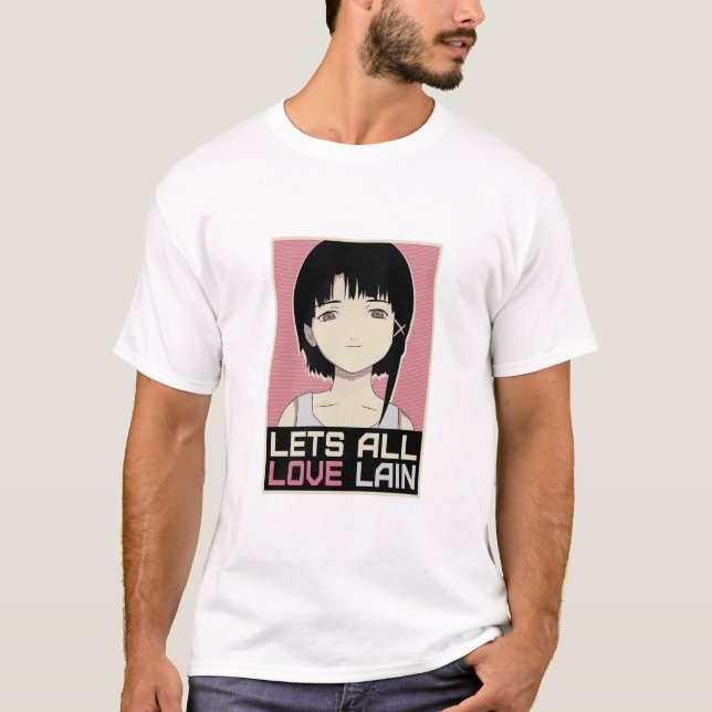 CAMISETA LAIN IWAKURA - LETS ALL LOVE LAIN (Frente)