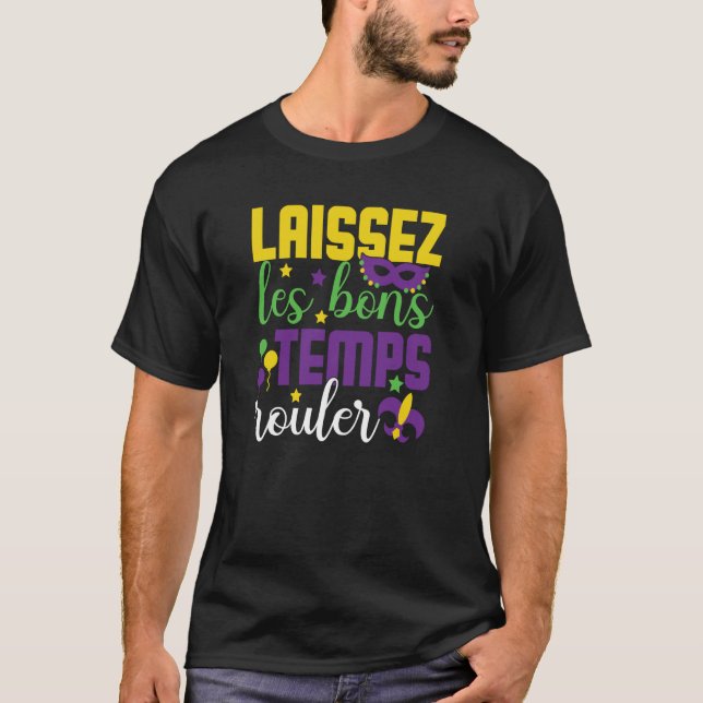 Camiseta Laissez Les Bons Temps Rouler boys mardi gras (Frente)