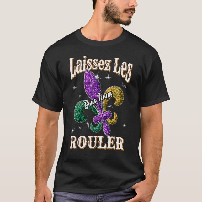 Camiseta Laissez Les Bons Temps Rouler Mardi Gras New Orle (Frente)
