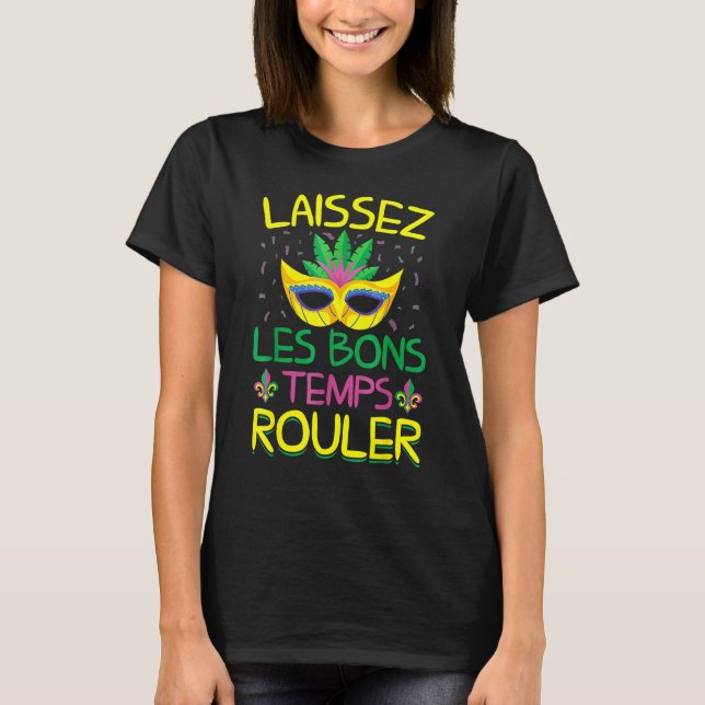 Camiseta Laissez Les Bons Temps Rouler Mardi Gras New Orle (Frente)