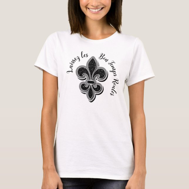 Camiseta Laissez Mardi Gras Fleur De Lis T-Shirt (Frente)
