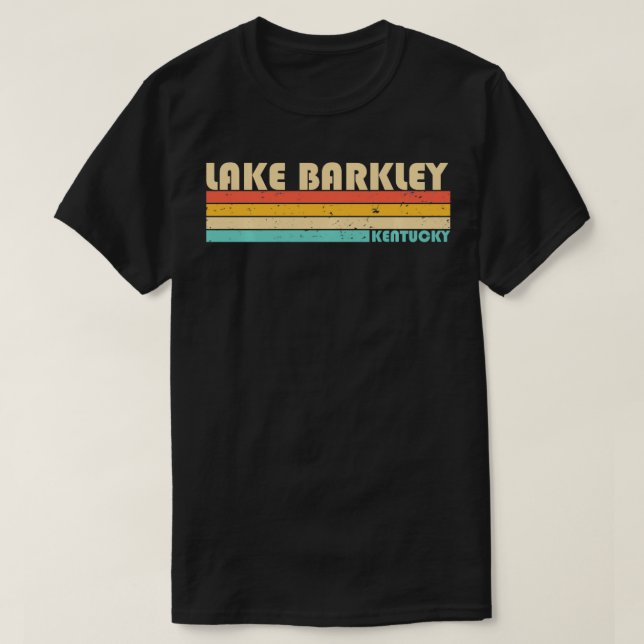 Camiseta LAKE BARKLEY KENTUCKY — Campanha de Pesca Engraçad (Frente do Design)