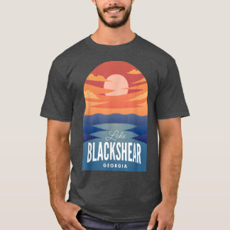 Camiseta Lake Blackshear GA Retro Sunset