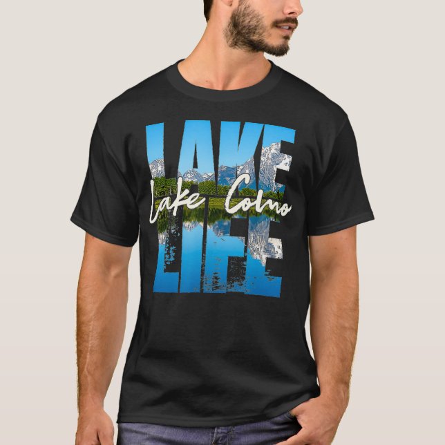 Camiseta Lake Como Lakes Lake Life Kayaking Camping Kayak B (Frente)