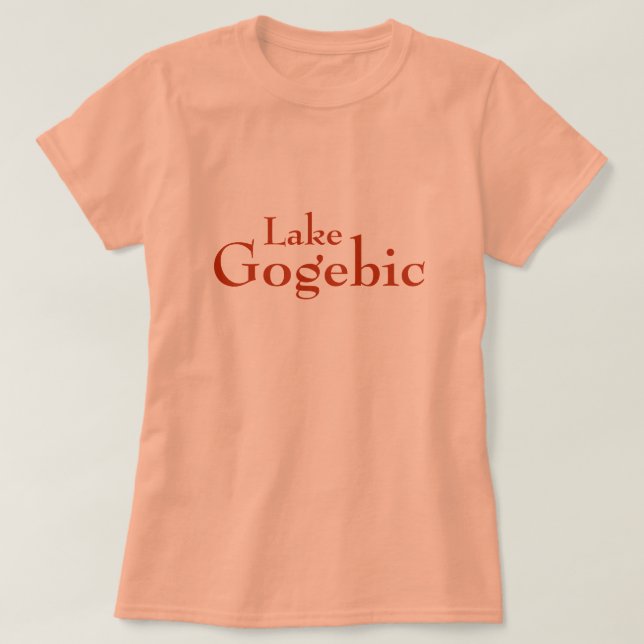 Camiseta Lake Gogebic, Michigan T-Shirt (Frente do Design)