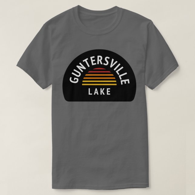 Camiseta Lake Guntersville Sunset Triblend (Frente do Design)